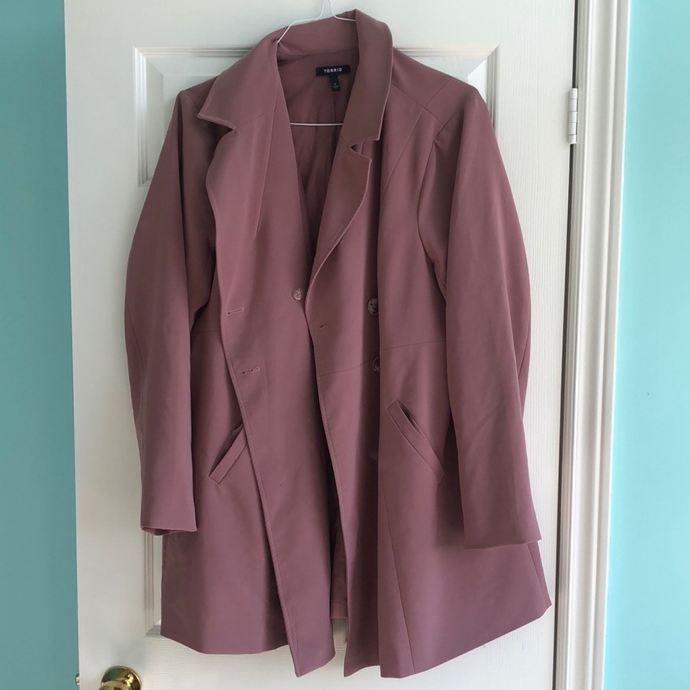 Blush pink blazer